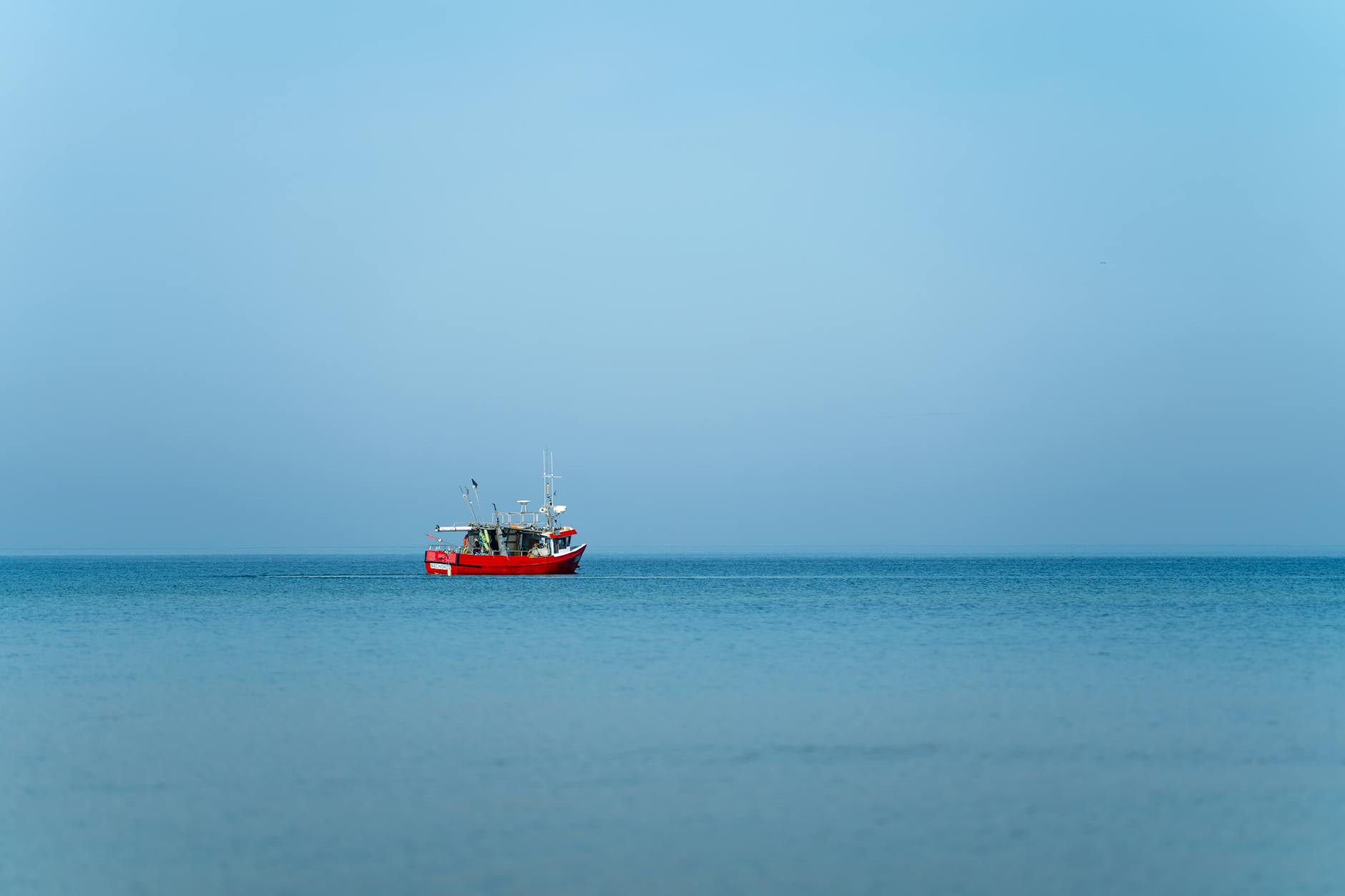 Deep sea fishing charter boat in the waters off Key West Florida