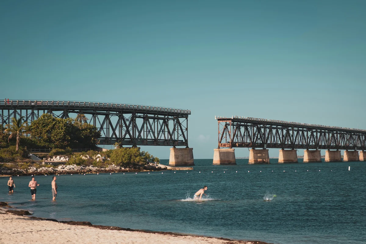 A beach day up the Keys on a Key West itinerary