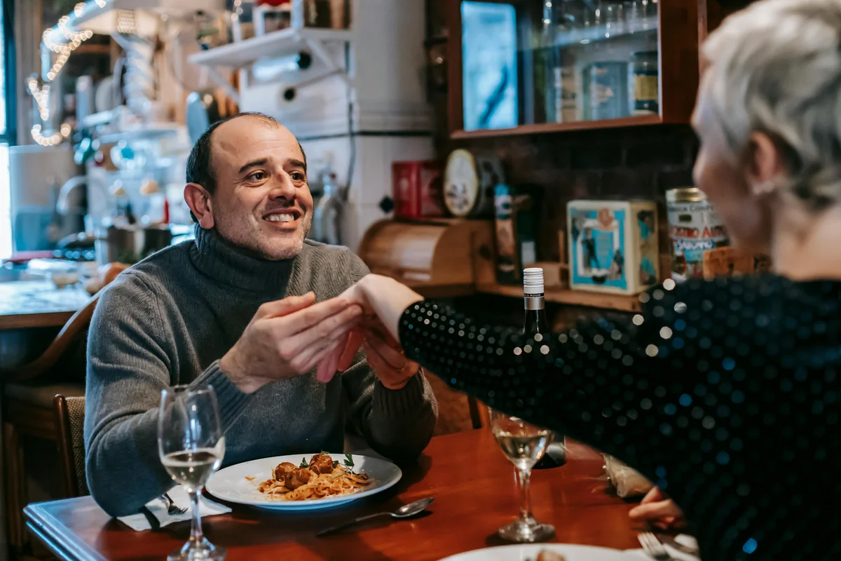 A romantic anniversary dinner