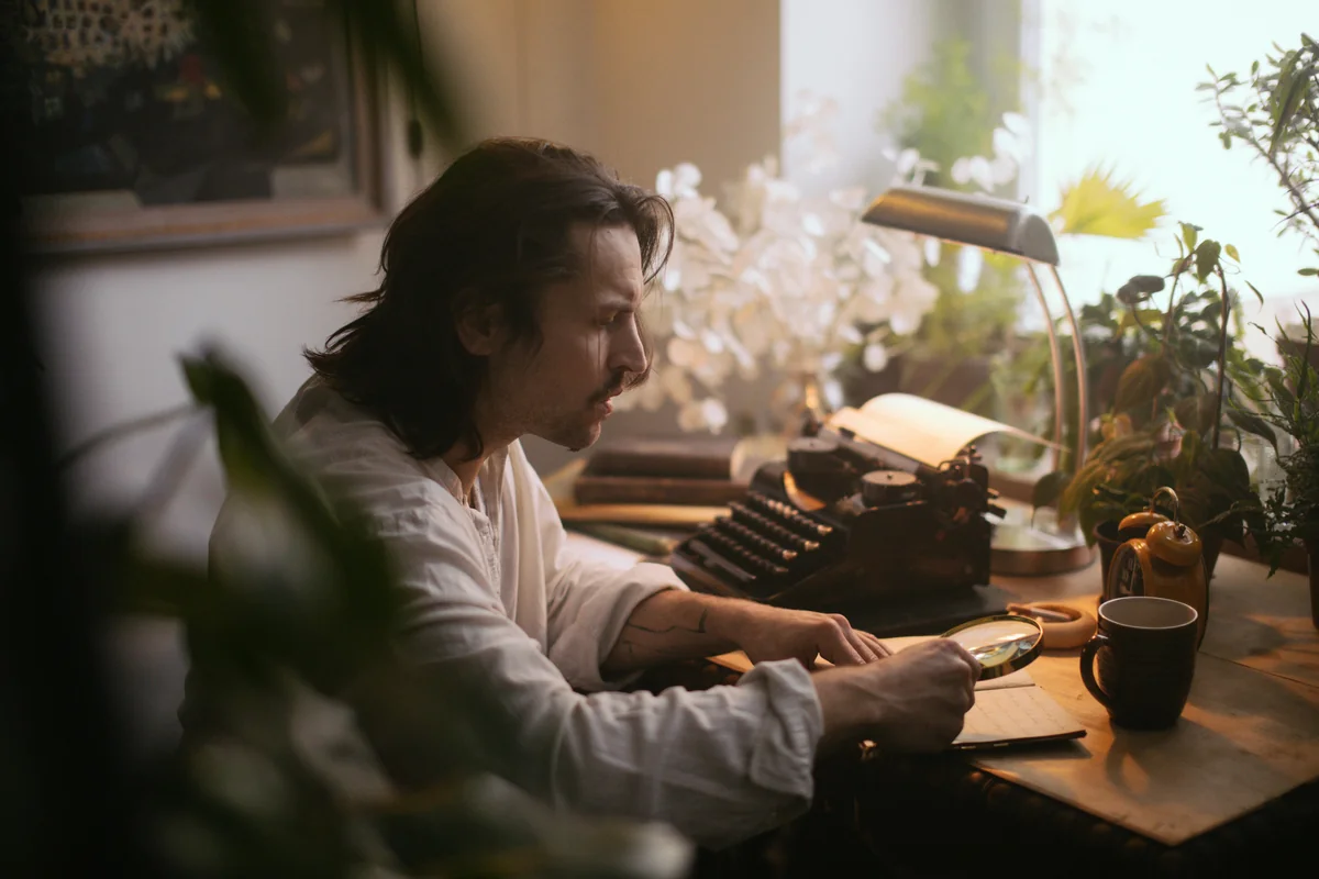 A writer's desk evoking Key West's literary past