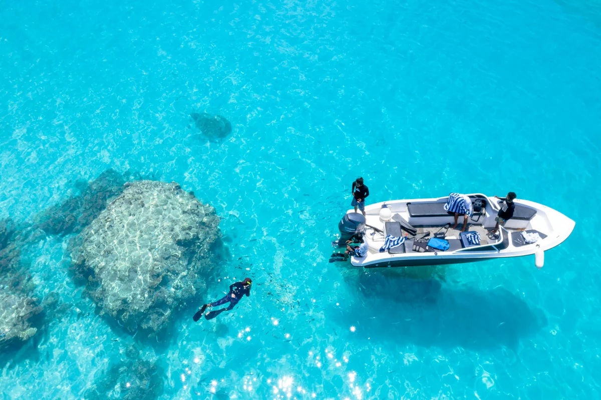 A snorkel boat tour in Key West