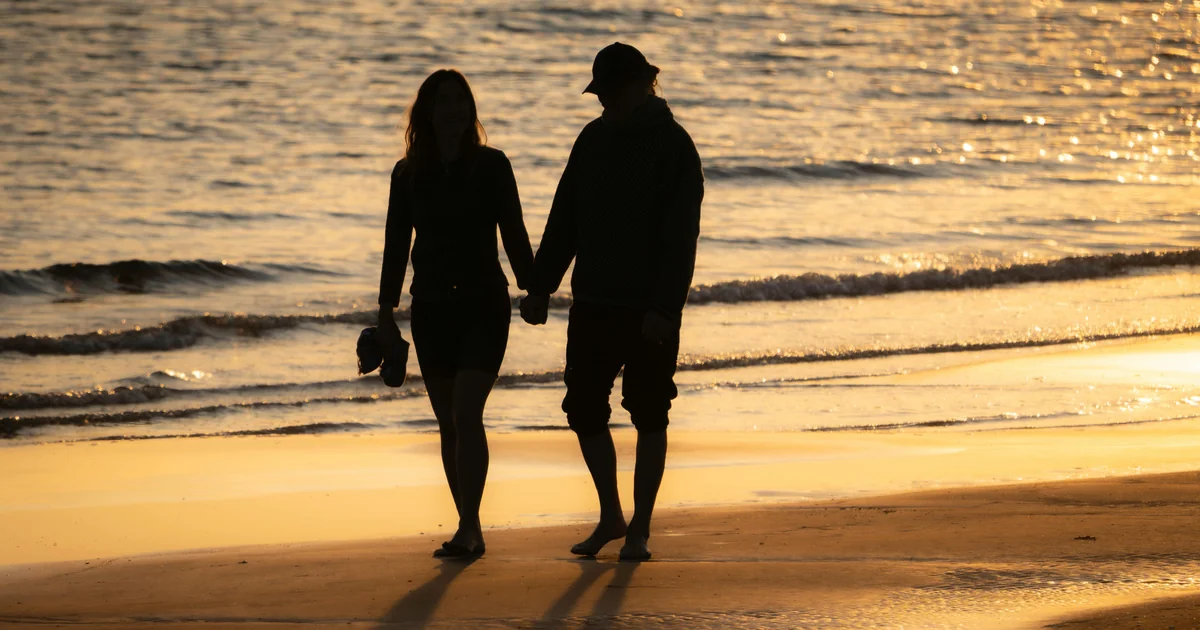 A couple enjoying Key West