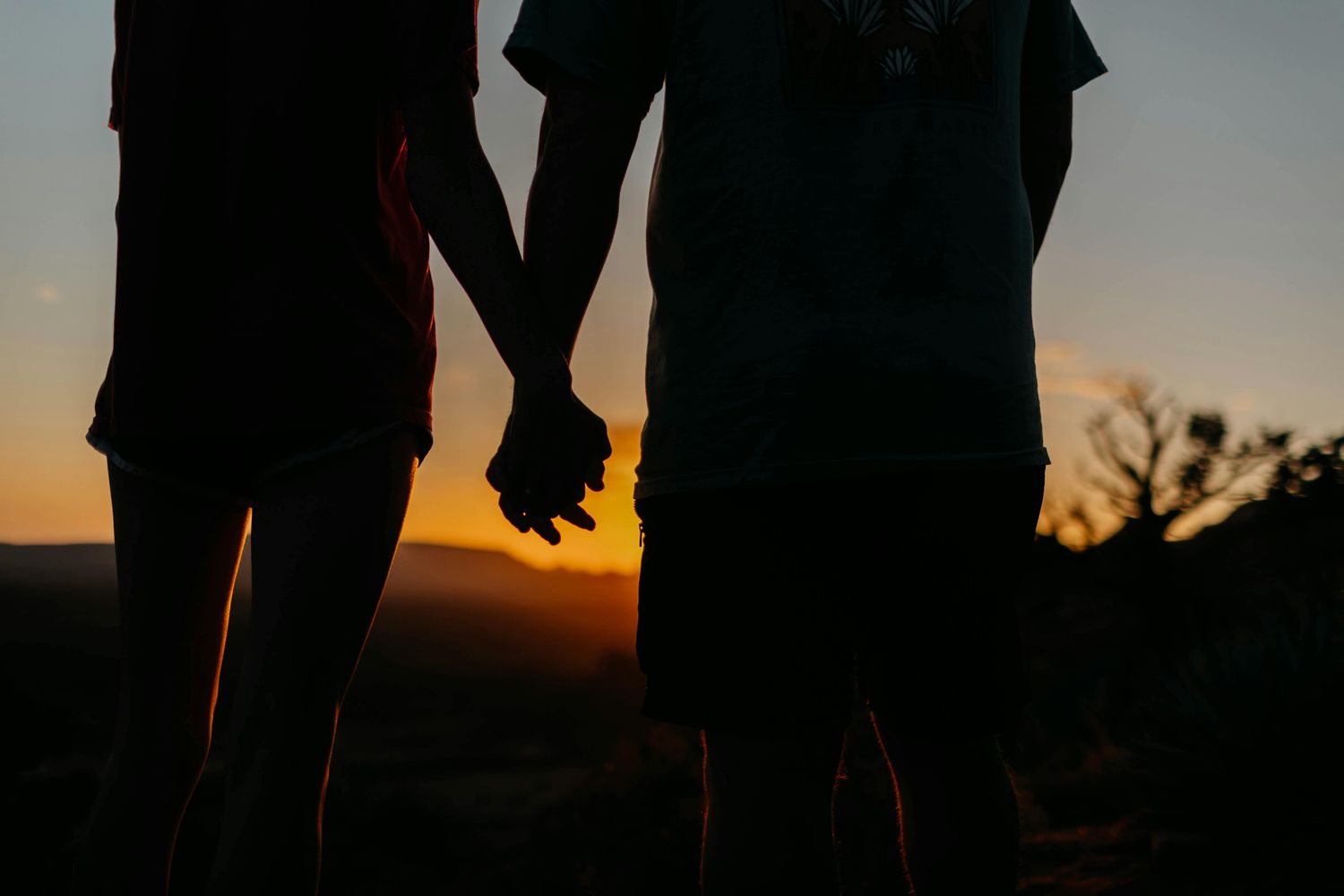 Couple holding hands - Key West elopement intimate ceremony