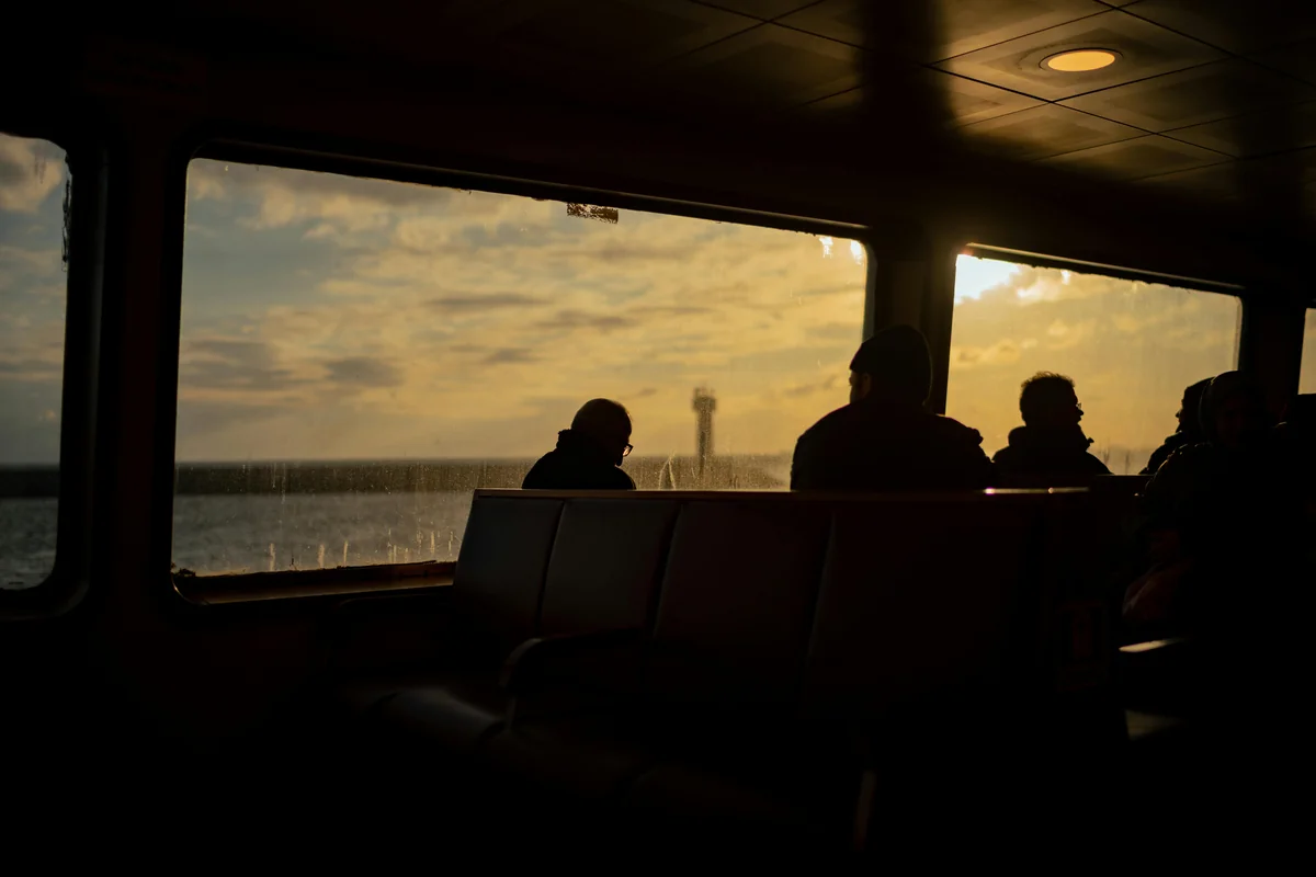 A ferry on the water near Key West
