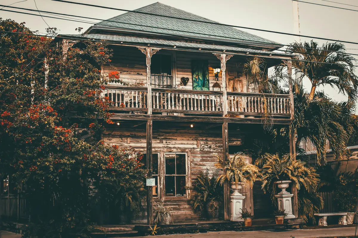 A historic Old Town Key West street