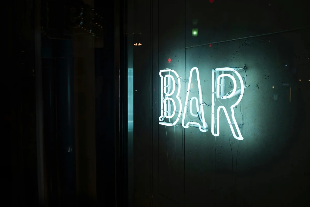 A late-night bar in Key West