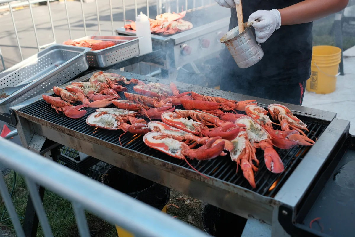 Grilled spiny lobster tail in Key West