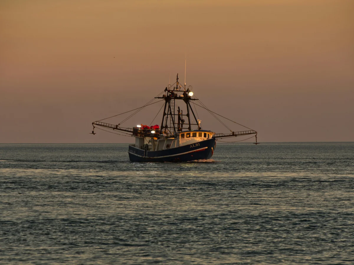 A boat heading out for Key West lobster season