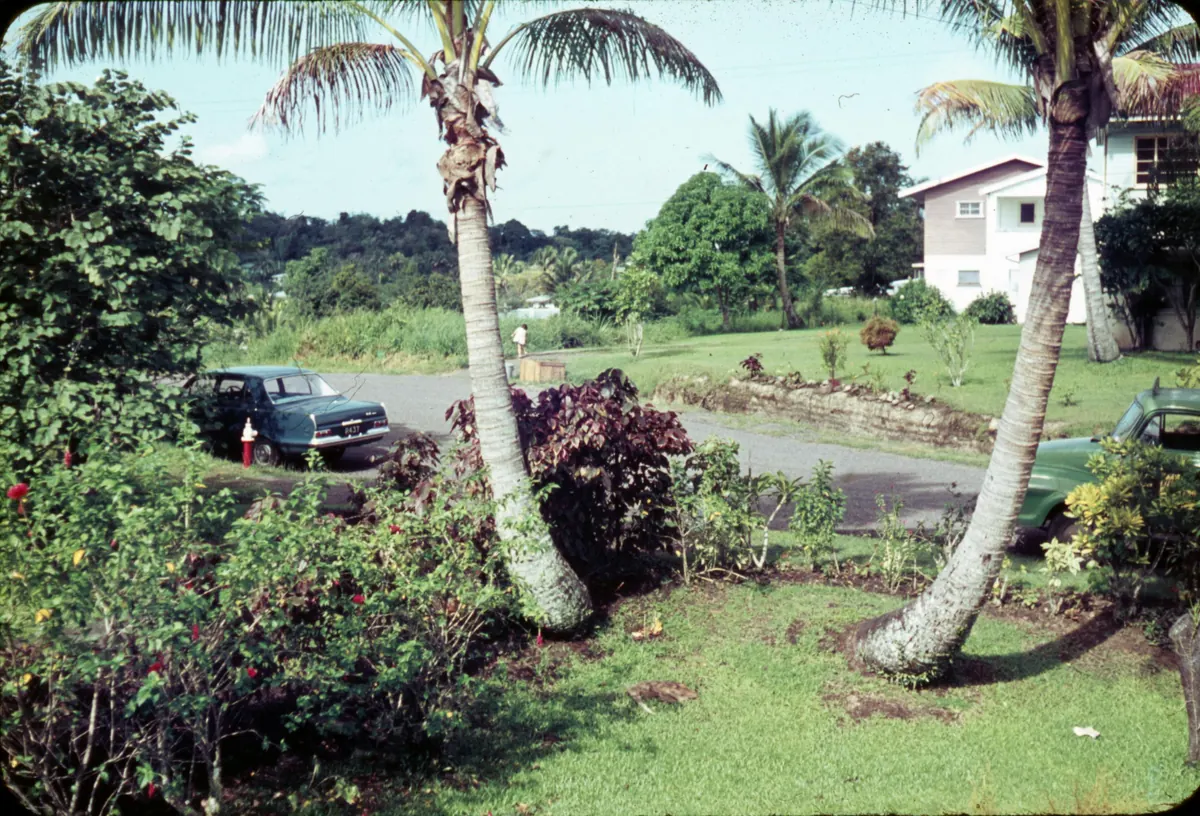 A car parked on a Key West street