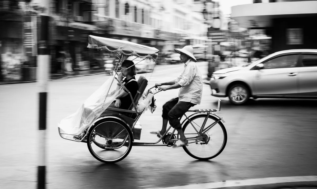 A pedicab in Key West