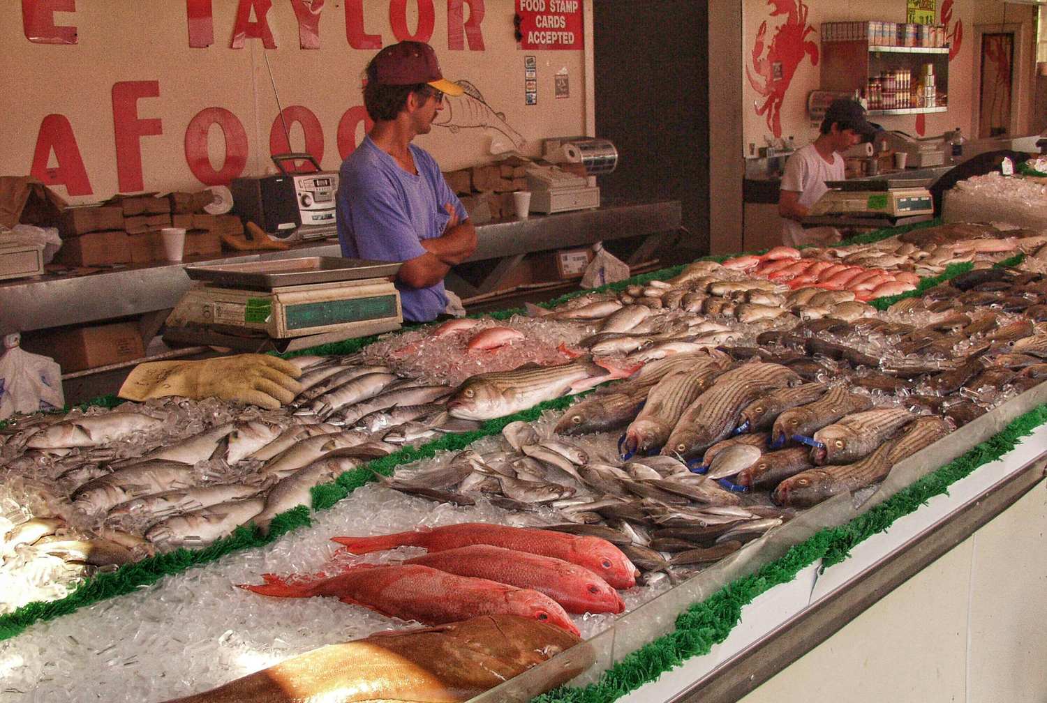 Fresh local catch at a Key West seafood market