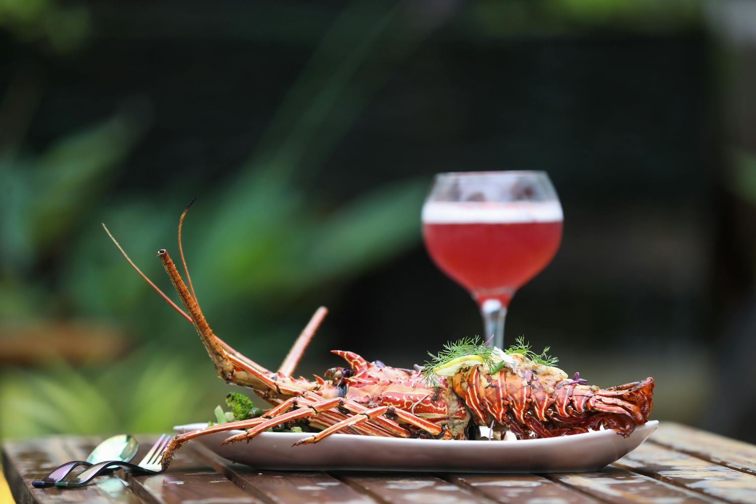 Florida spiny lobster dish at a Key West seafood restaurant