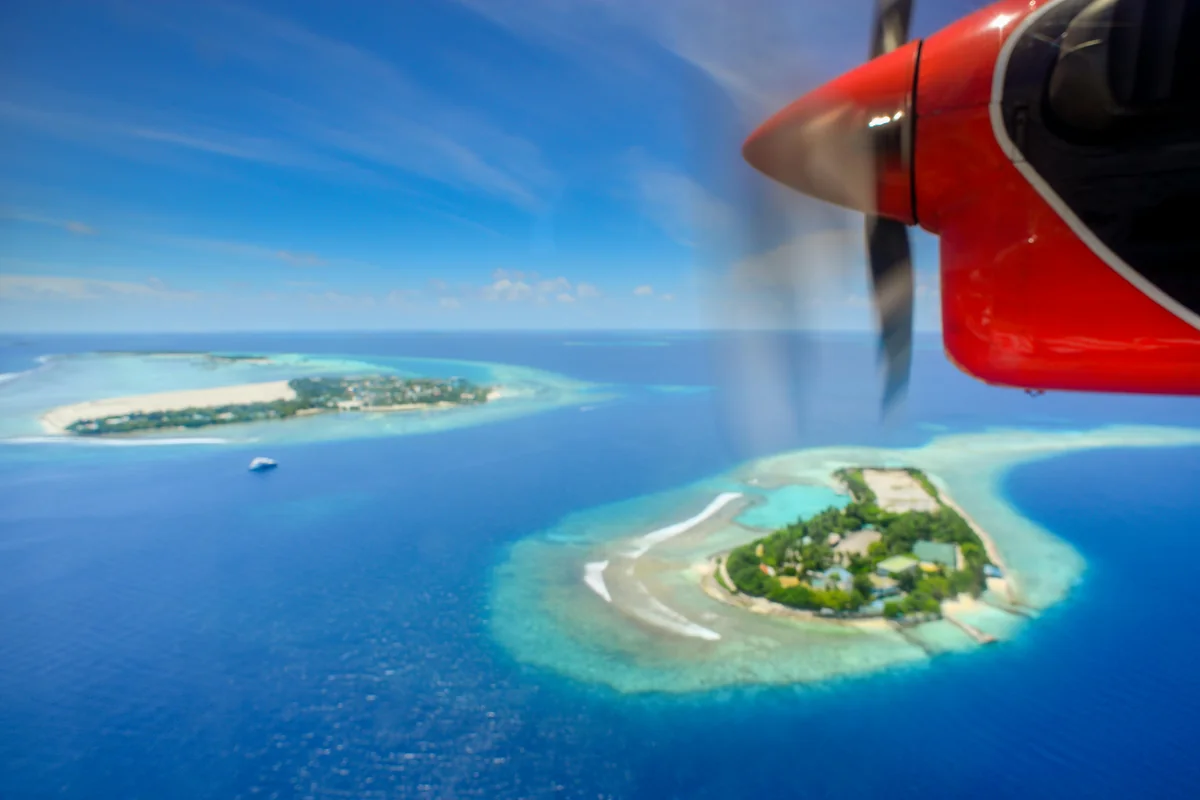 A seaplane to Bimini in the Bahamas
