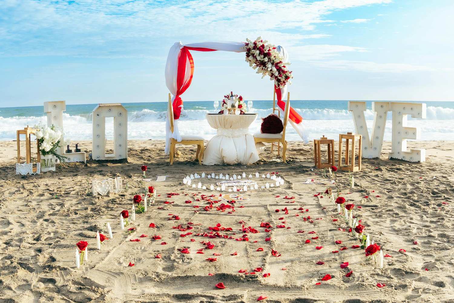 Wedding altar at a romantic Key West wedding venue
